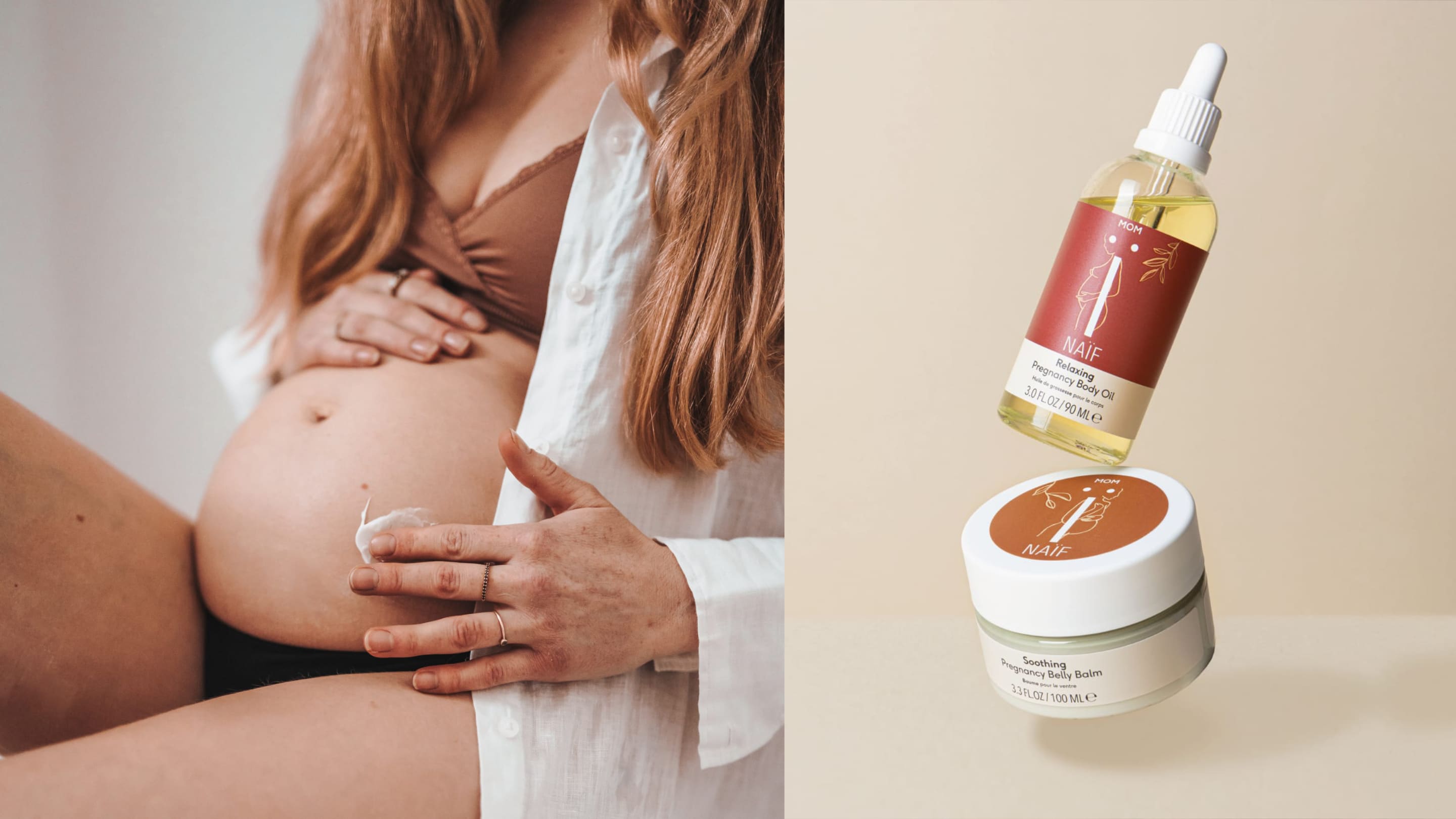 Naïf prodotti naturali durante gravidanza olio crema pancia rilassante