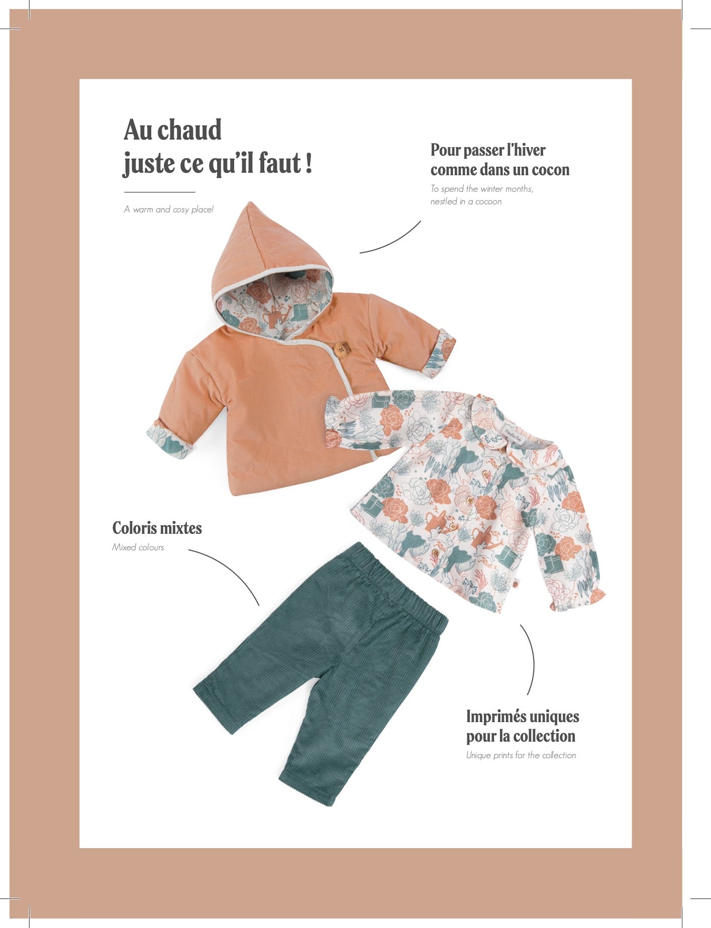 Moulin Roty Autumn Winter Clothing Catalog Trois Petits Lapins 2023 for children