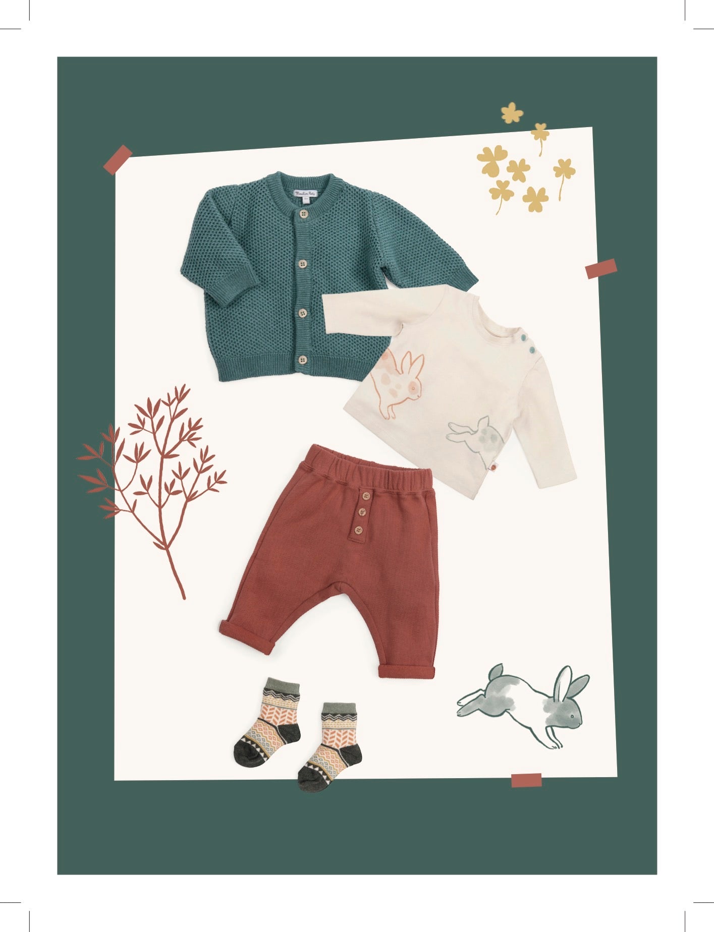 Moulin Roty Autumn Winter Clothing Catalog Trois Petits Lapins 2023 for children