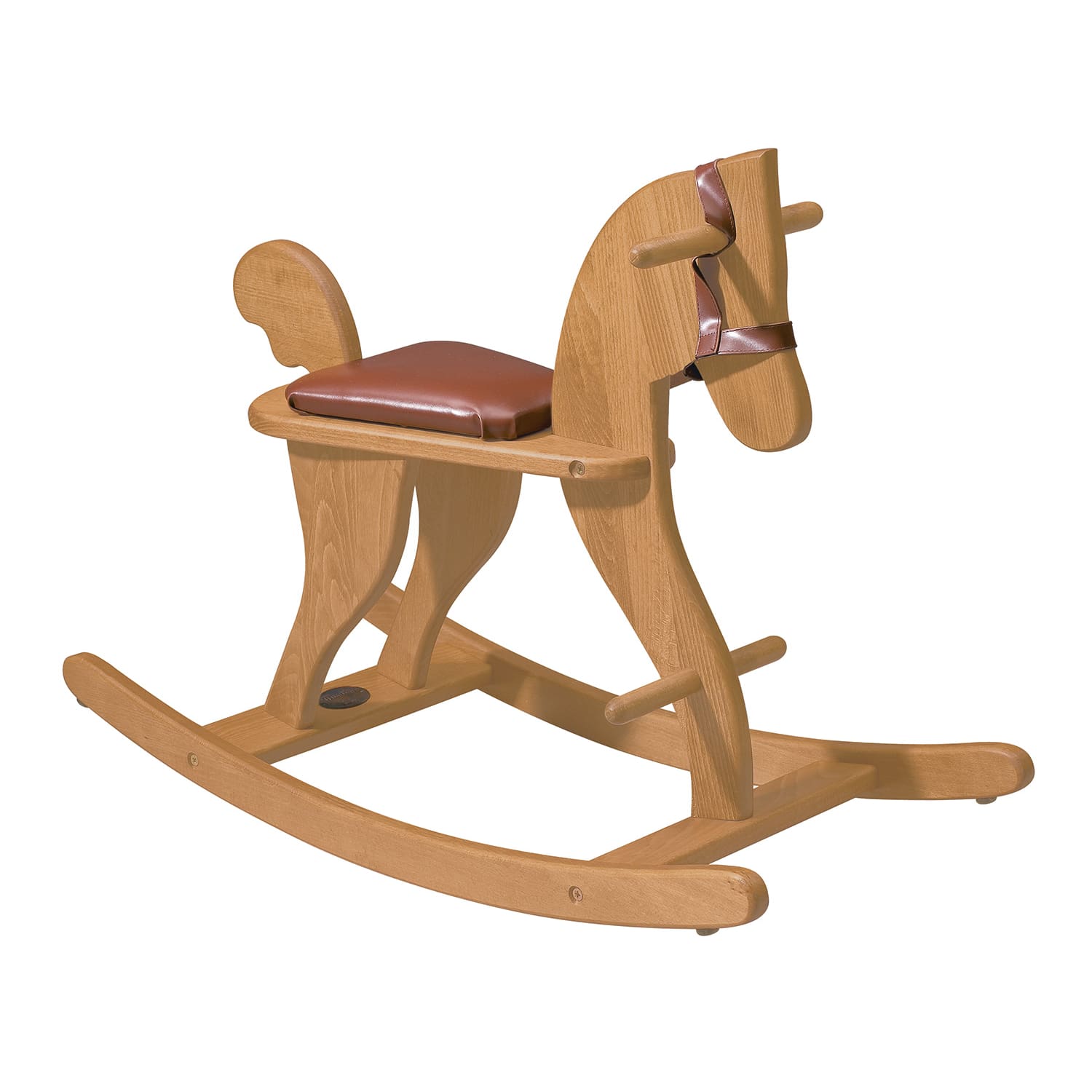 Cavallo a dondolo Classico in legno massello by Moulin Roty