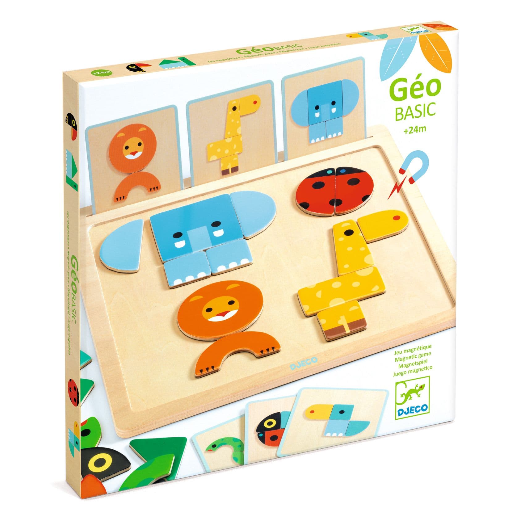 Djeco | Gioco magnetico in legno per bambini GeoBasic