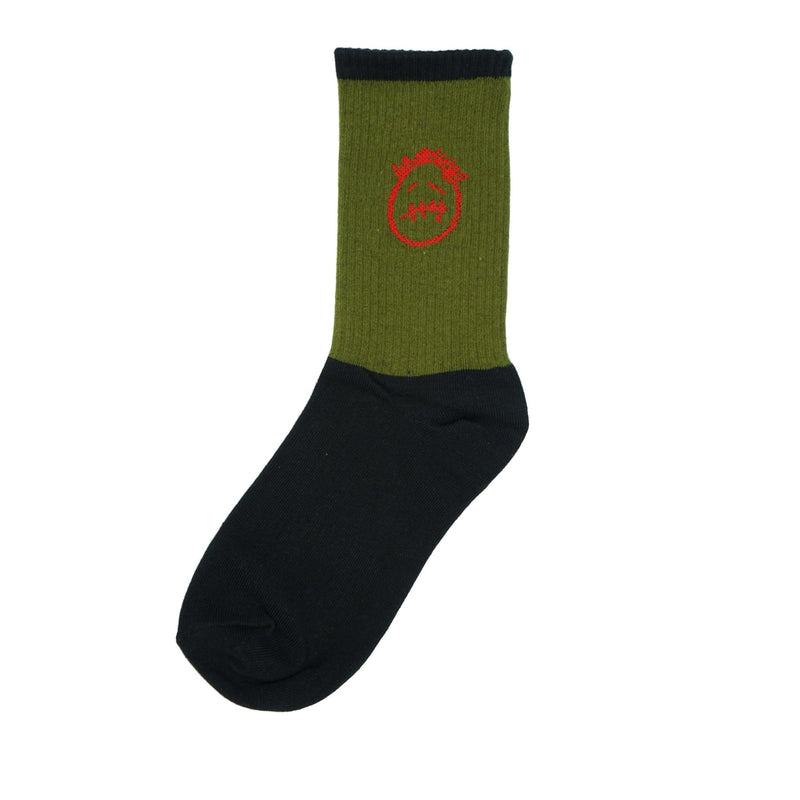 green and black jordan socks