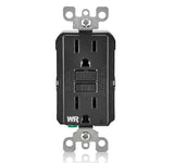 LEVITON GFWR1 Self-Test SmartlockPro Slim Weather-Resistant Receptacle with LED Indicator 15A / 125 VAC BL - BuyRite Electric