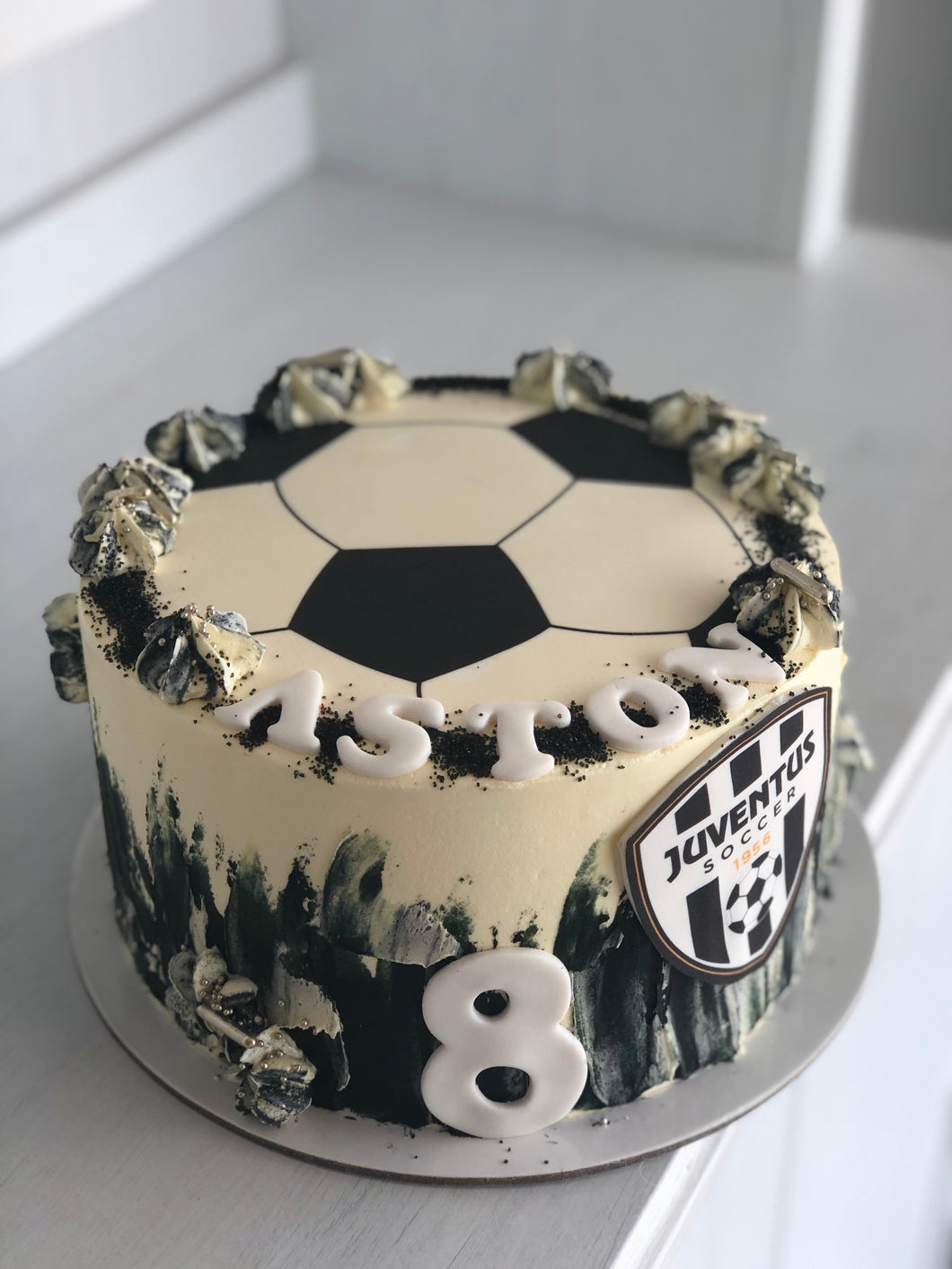 8 Juventus Soccer Image Cake Sosobaked