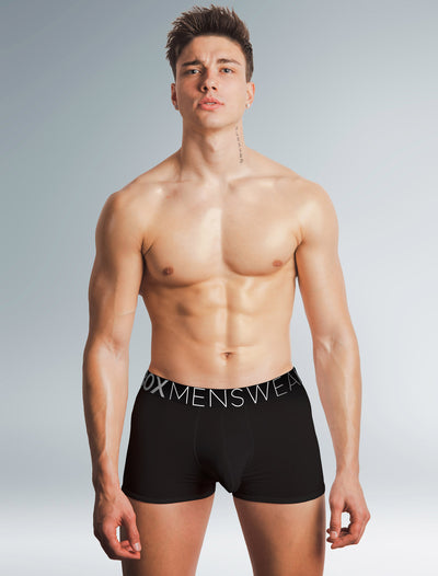 Picasso Black - V Boxer Push Up  Boxer Push Up for men In black lace with  details