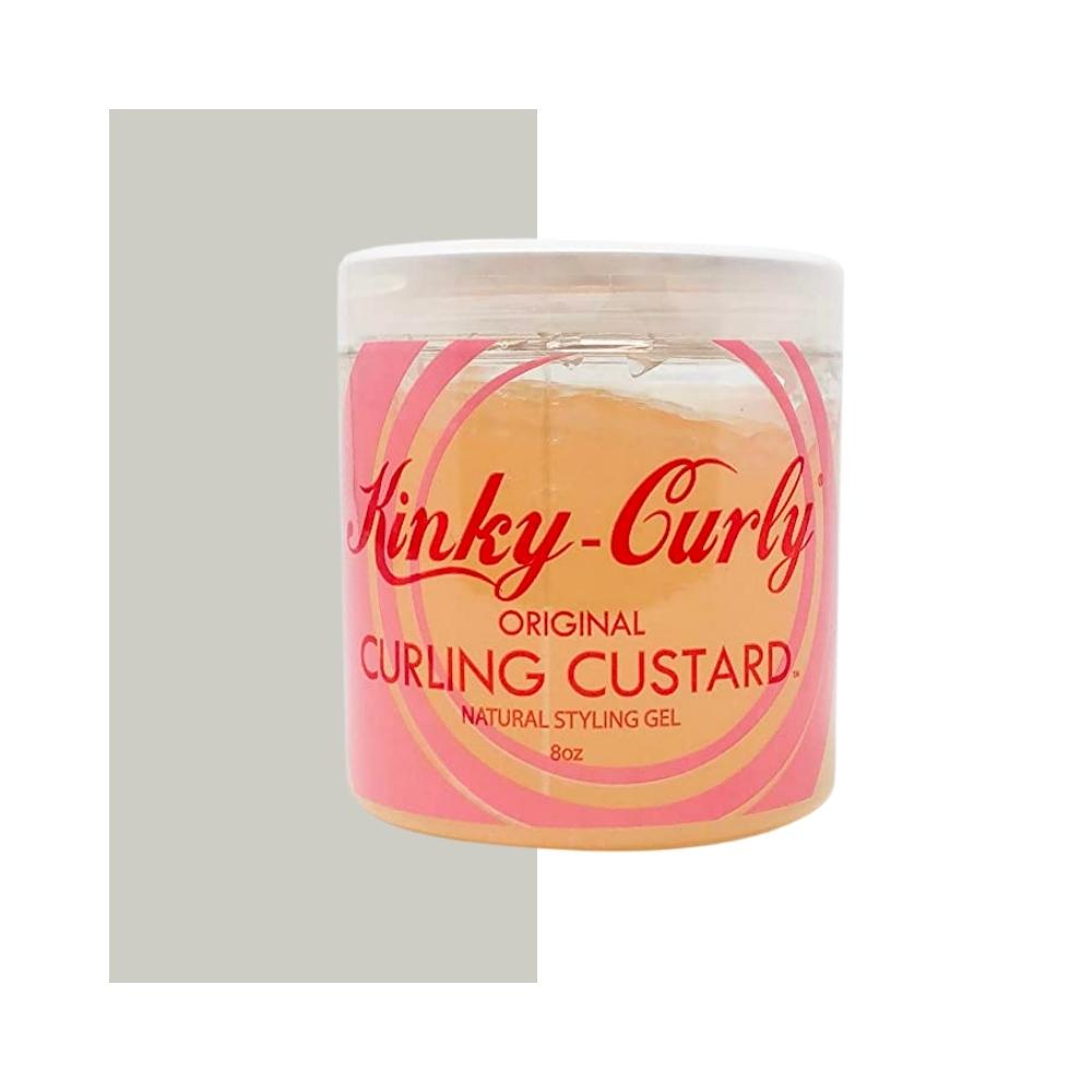 Kinky-Curly Curling Custard Natural Styling Gel 8 oz- AQ Online