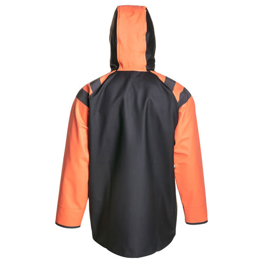 Grundens Balder 302 Hooded Jacket - Orange/Black - 5XL