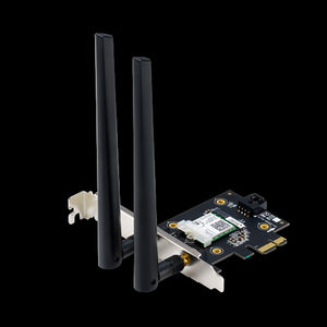 ASUS PCE-AX3000 AX3000 Dual Band PCI-E WiFi 6 (802.11ax) Adapter, 160MHz, Bluetooth 5.0, WPA3, OFDMA, MU-MIMO (WIFI6)