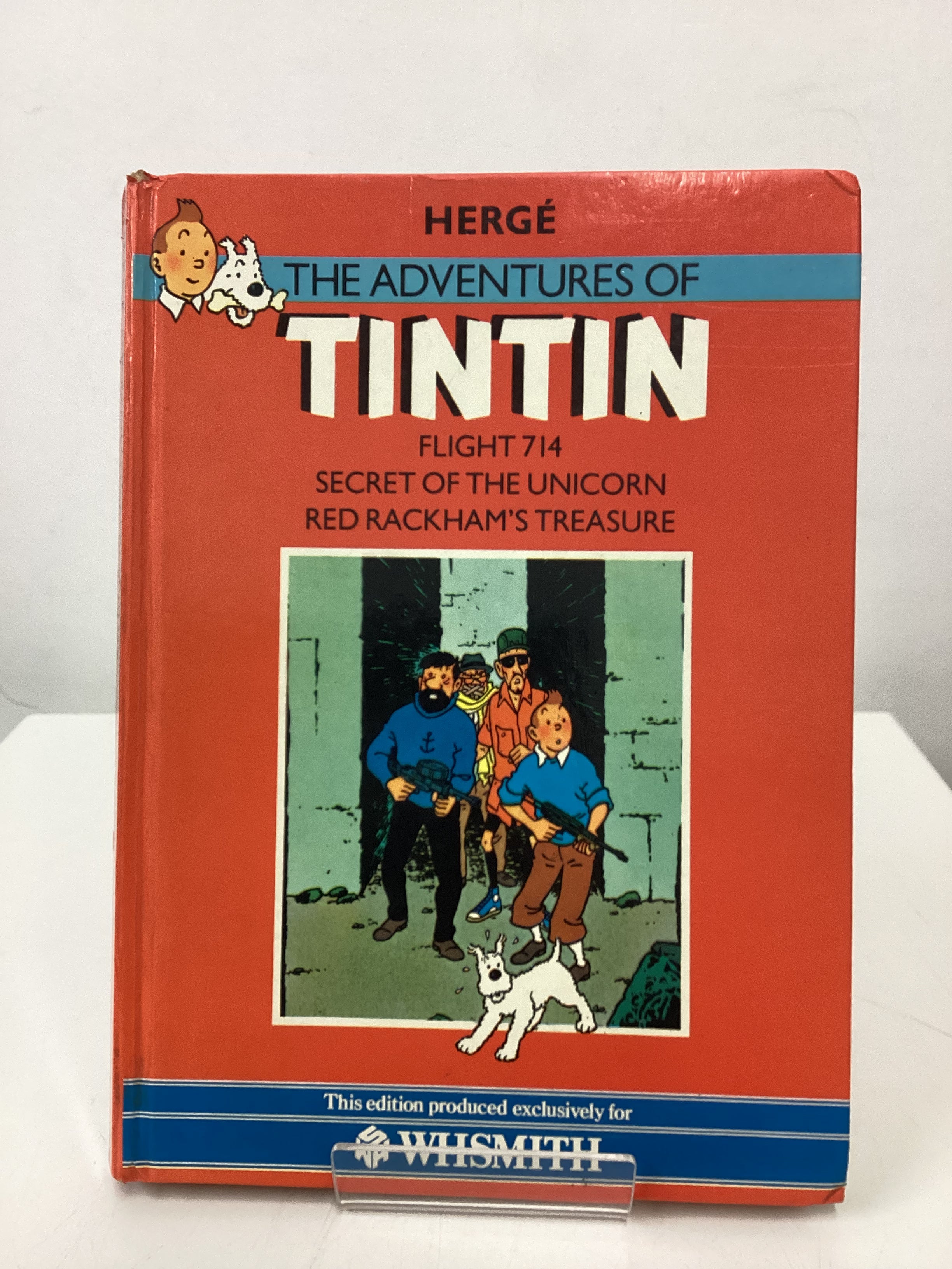 Vintage 1985 WHSmiths Exclusive TinTin Hard Back Book