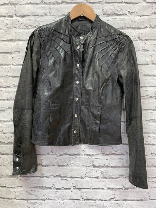 Ashwood Medium Leather Cross Body Bag Black/leopard: J-11