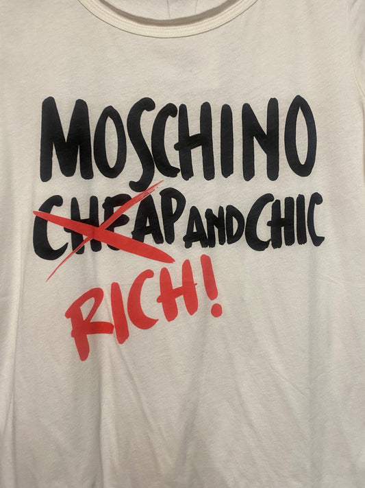 Moschino Cheap n Chic Graphic Text T-shirt 10