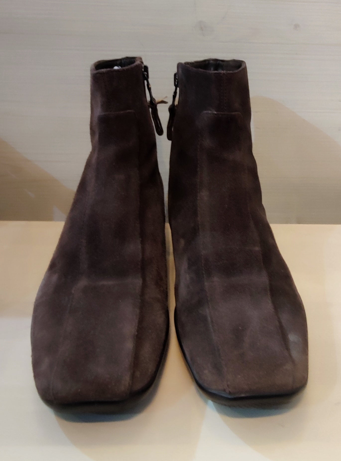 Prada brown suede ankle boots, size 38 – Shop for Shelter