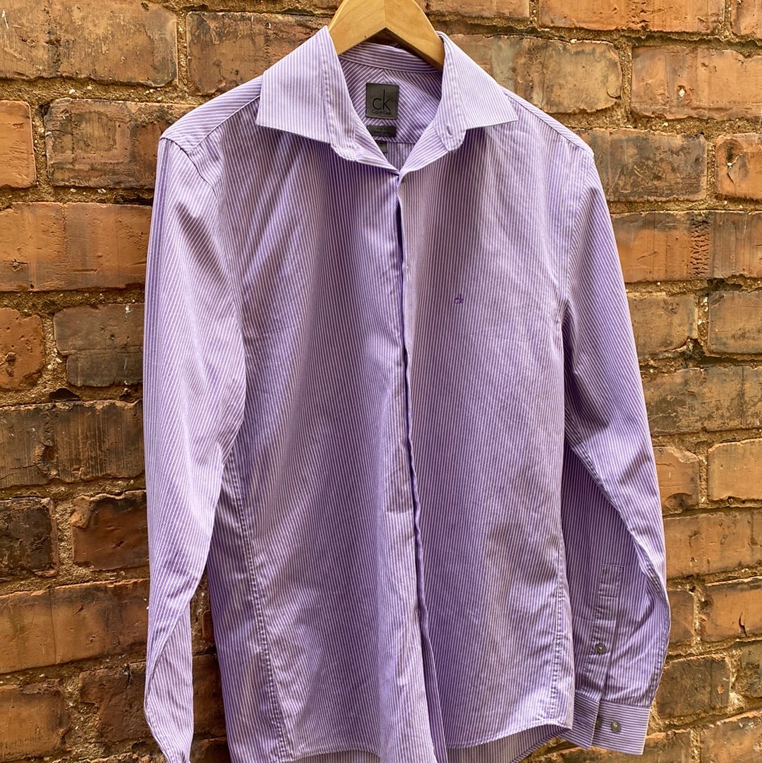 Mens Calvin Klein Purple Shirt Size 38 Used – Shop for Shelter