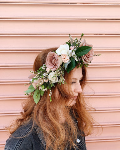 large flower crown