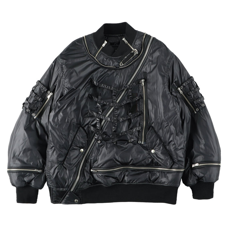 SPACE FLIGHT JACKET. (SJ.0008BAW21)Black-