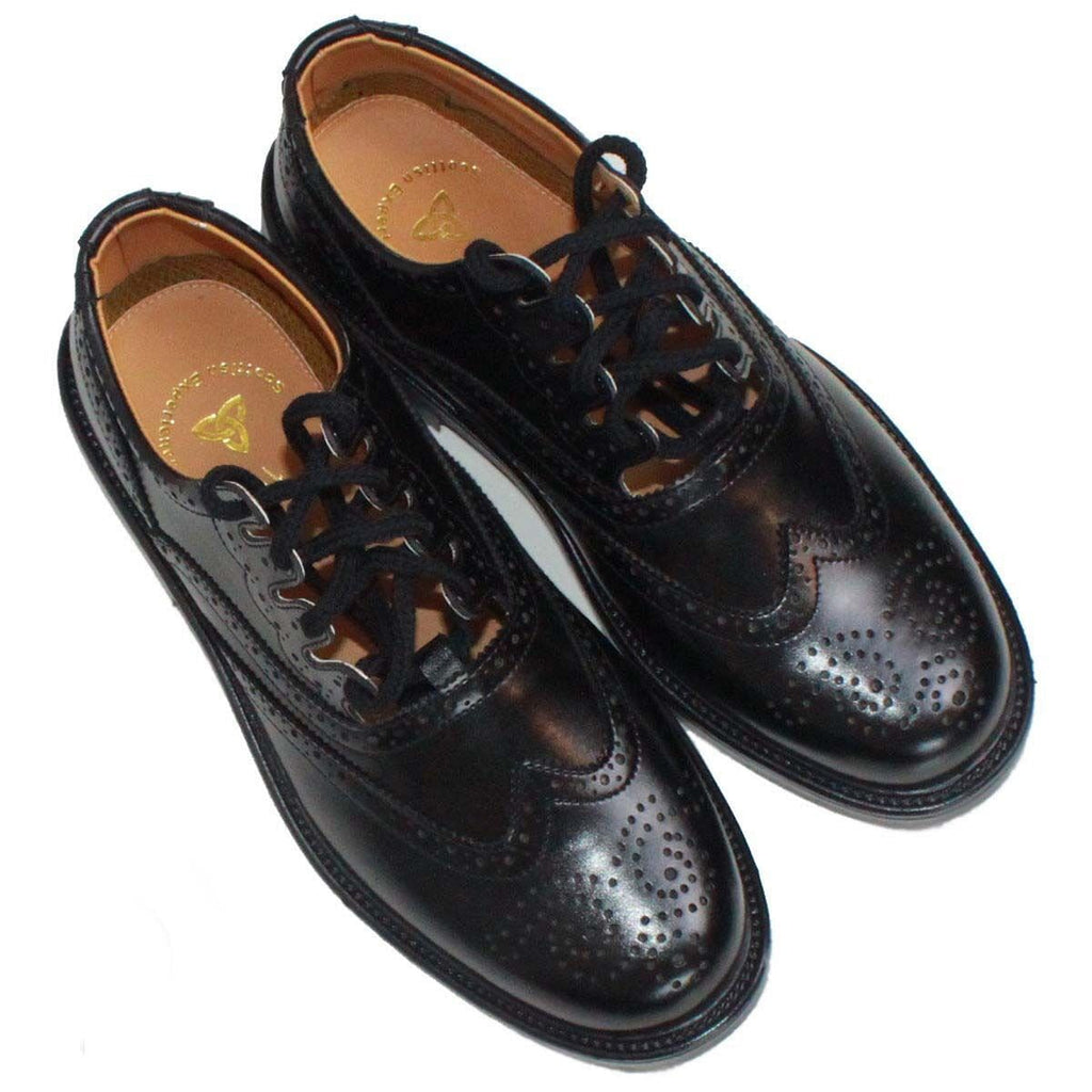 Ghillie Brogues Scottish Kilt Leather Shoes with Leather Sole UK Size ...