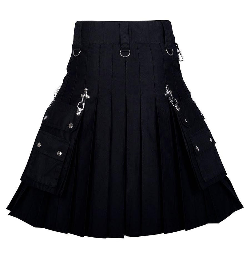 Gothic Kilt Detachable Pockets Modern Gothic Fashion Kilt Active Men ...
