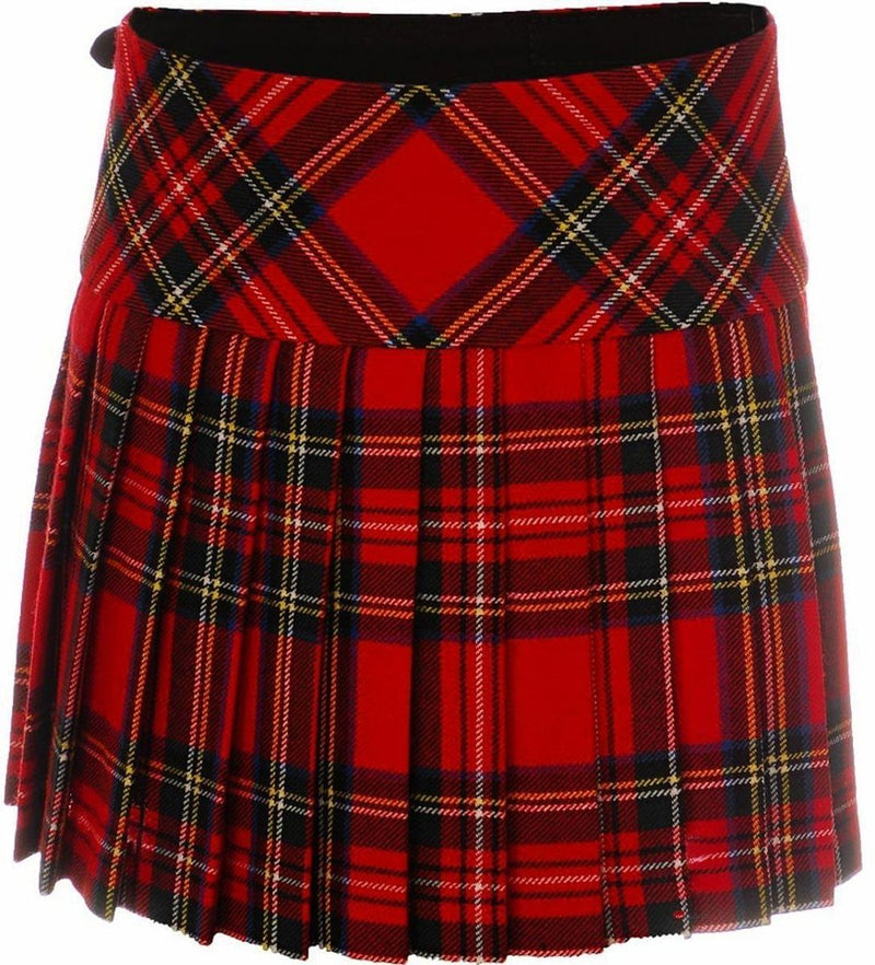 Ladies Billie Mini Tartan Kilt Skirt Royal Stewart - #Kilts Boutique#