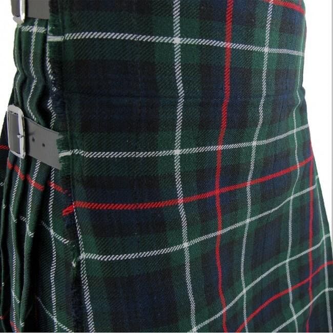 Mackenzie Tartan Traditional Scottish Men's Kilt Outfit Pin, Buckle, B