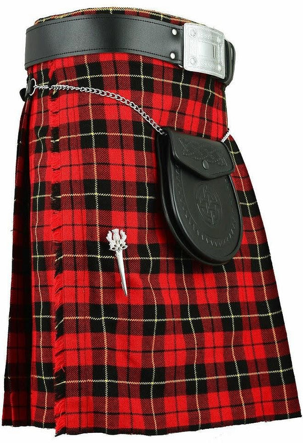 Wallace Scottish Mens Traditional Highland Dress Tartan Casual Kilt Kilts Boutique 