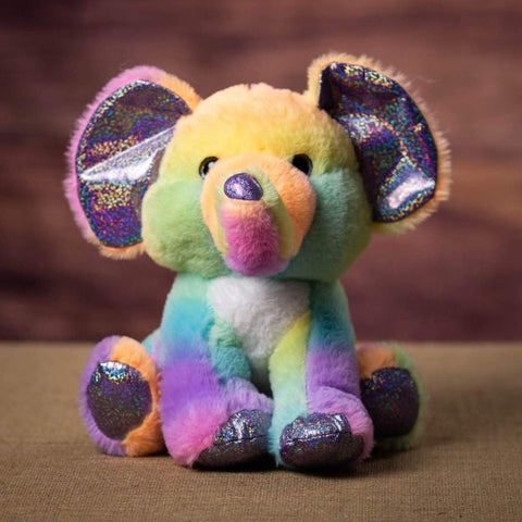 11 Inch Sherbet Ice Cream Elephant with a sparkly nose and claws -front