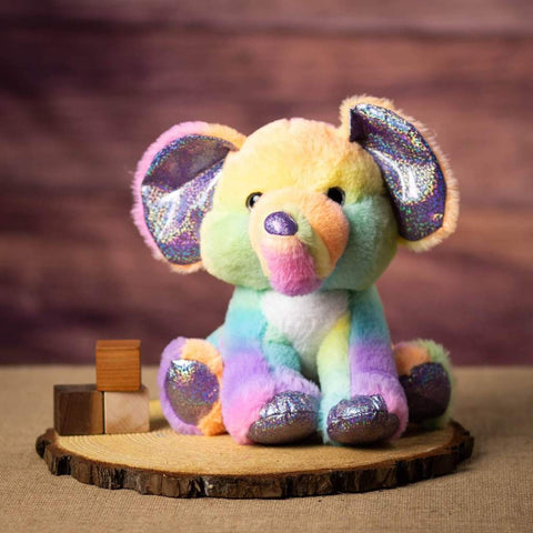 11 Inch Sherbet Ice Cream Elephant with a sparkly nose and claws