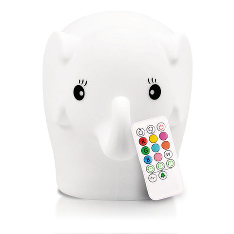 Elefootprints-Lumipets-LED Elephant Night Light-with-remote control