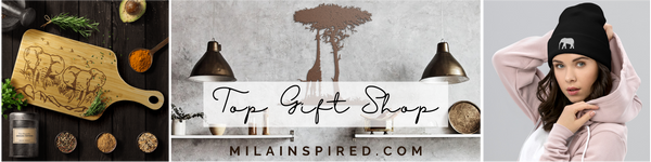 Mila Inspired Gift shop - housewarming gifts, beanies, elephants, wildlife, nature and more