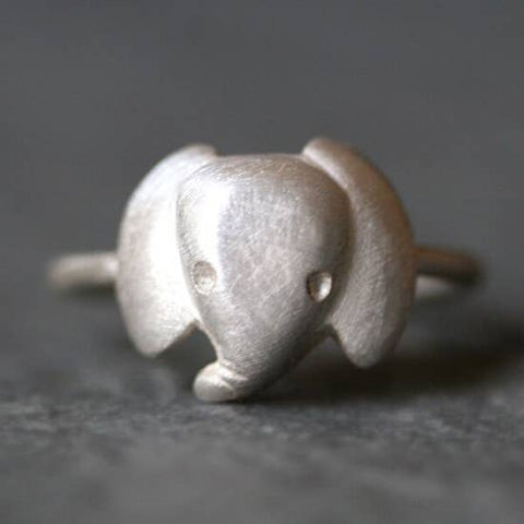 Silver Elephant Ring