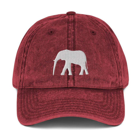 elephant-vintage-cotton-twill-cap-embroidered-cap-maroon-elefootprints