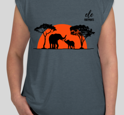 Women's Elephant Shirt - Sleeveless from Ele Footprints