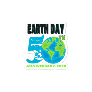 Earth Day 50th Anniversary Bubble-Free Stickers – Ele Footprints LLC