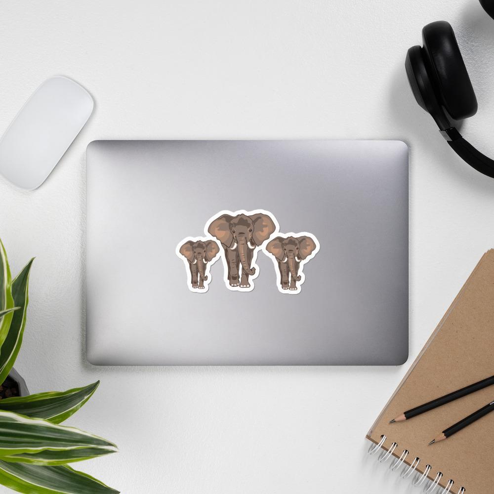 Elephant Stickers -Elephant Trio
