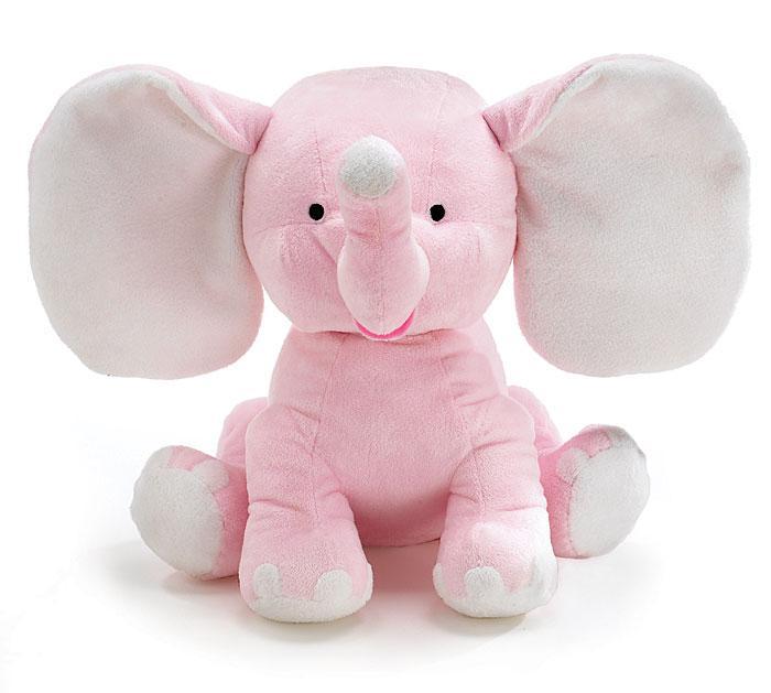 stuffed pink elephant for baby