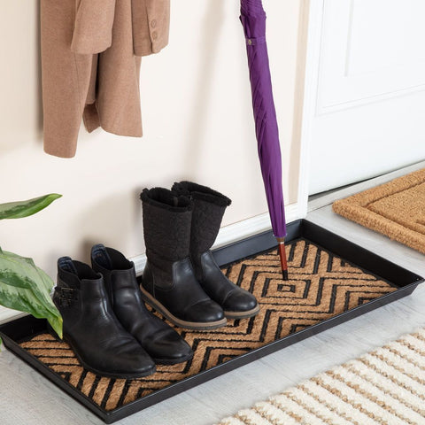 Metal Boot Tray - Smoked Oak (001) – Natural Rug Co