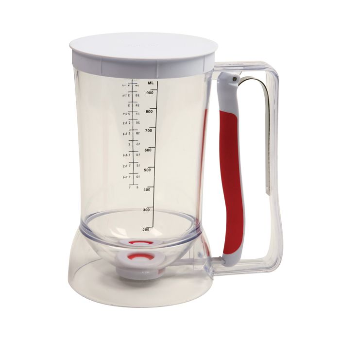 Anchor Hocking 91557AHG17 2 Qt. (8 Cups) Glass Measuring Cup / Batter Bowl  with Red Lid