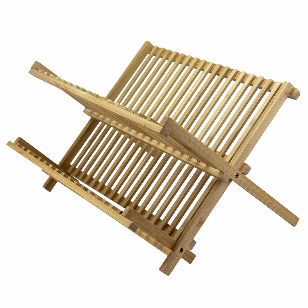 Bamboo Dish Drying Rack With Utensil Holder- ECO FRIENDLY – homehunch