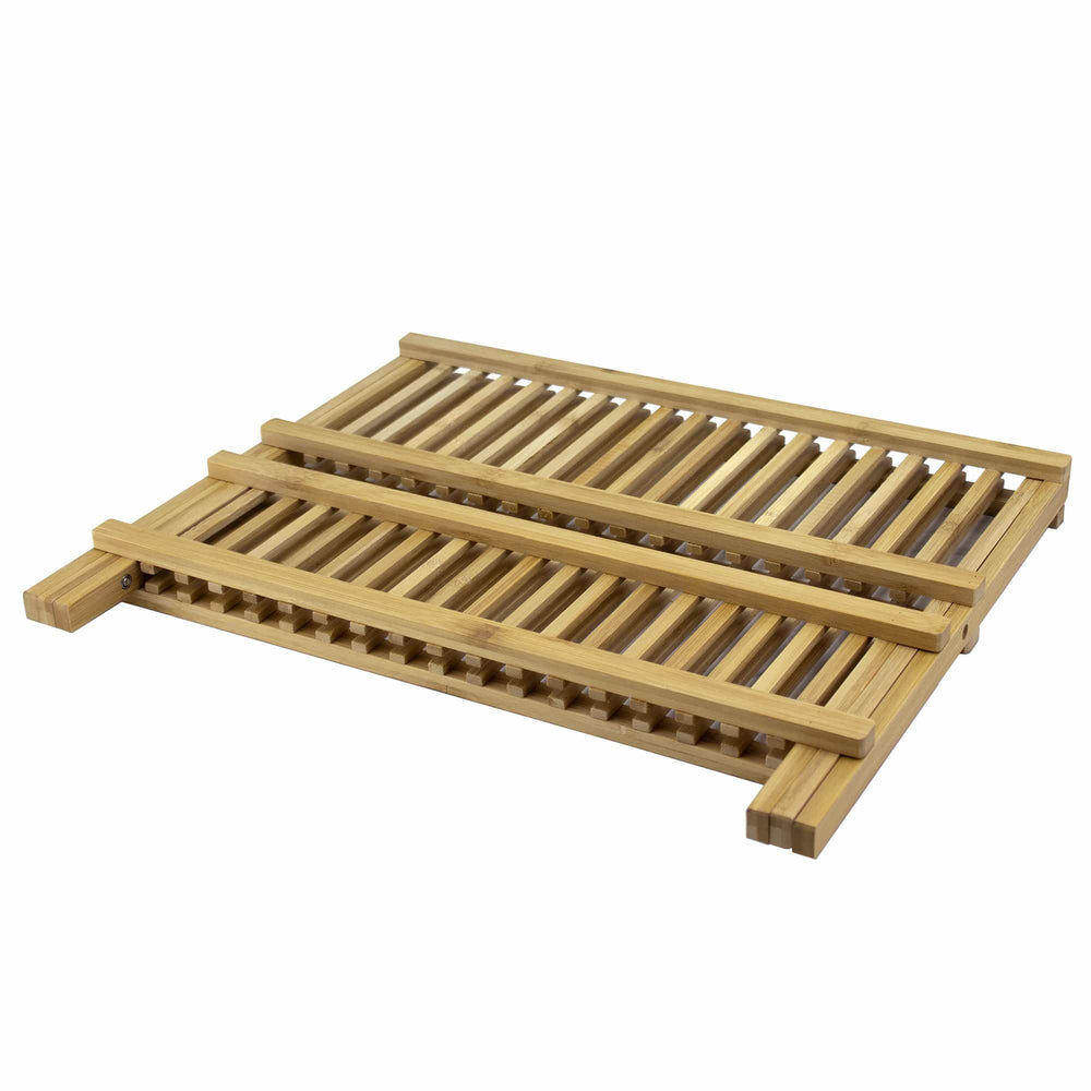 Bamboo Dish Drying Rack With Utensil Holder- ECO FRIENDLY – homehunch