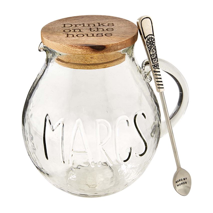 Mud Pie Stemless Margarita Glass with Ingredients – The Cook's Nook