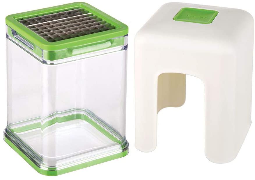 Progressive Prep Works Dual Vegetable Dicer w/ Removable Cleaning Grid New, Green