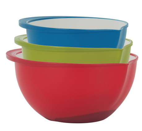 8 Piece Plastic Mixing Bowl Set with Lids - Lodging Kit Company