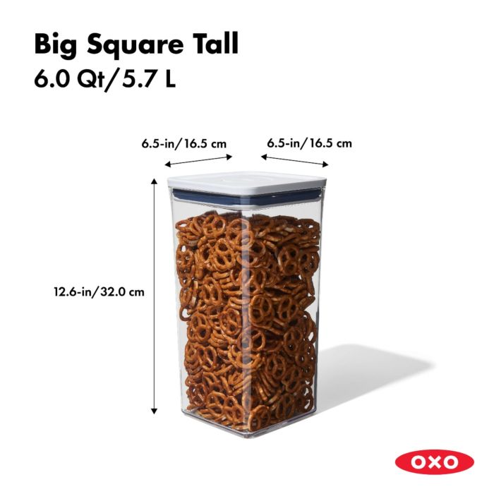 OXO POP Container - Small Square Tall (2.3 Qt.) – The Cook's Nook