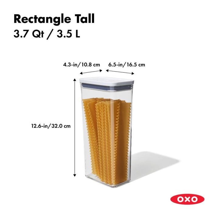 OXO POP Container - Small Square Tall (2.3 Qt.) – The Cook's Nook