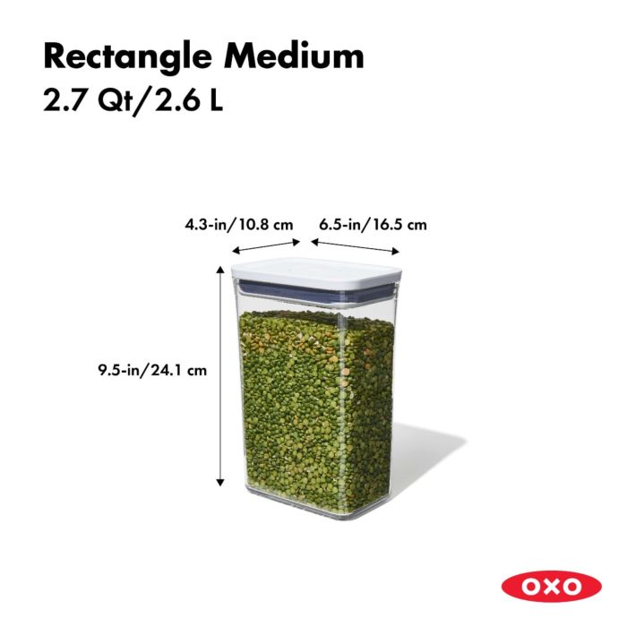 POP Small Square Tall 2.3-Qt Container, OXO