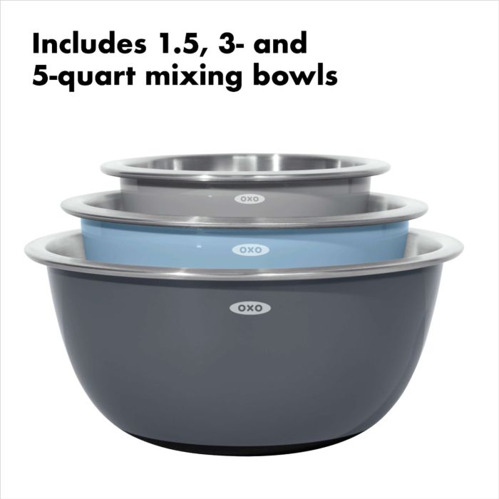 Oxo Mixing Bowl Set 3Pc - Bekah Kate's (Kitchen, Kids & Home)