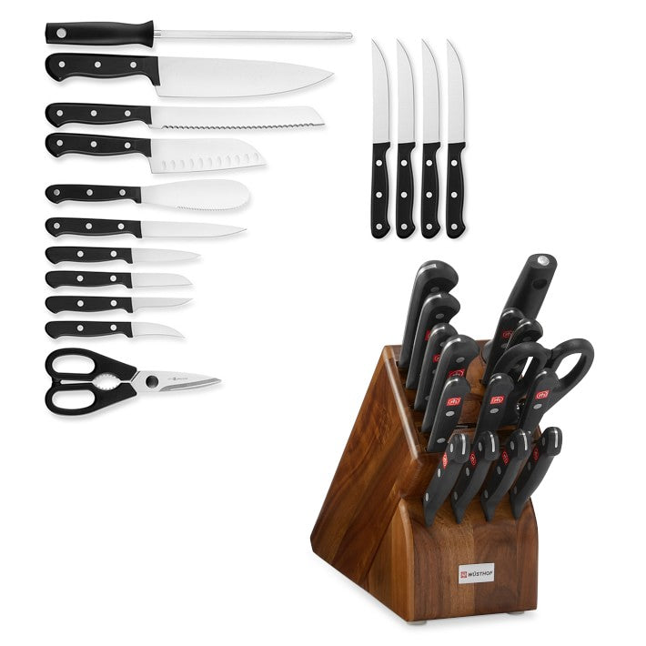 L Series 4-Piece Knife Block Set, Forged German Steel, HUA Acacia Knif –  Cangshan Cutlery Company