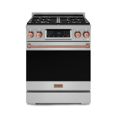 Gordon Ramsay by Thor Kitchen 30-Inch Professional Natural Gas Range with Tilt Panel Touch Control and ...