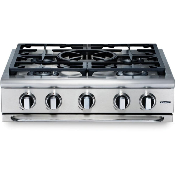 Capital 24-Inch Precision Series Wok Module Cooktop with 1 Burner, Cast  Iron Grates in Stainless Steel (GRT24WK)