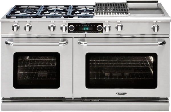 GSCR604GWN Capital 60 Precision Pro Style Gas Convection Range 4 Burners  Griddle & Wok - Natural Gas 