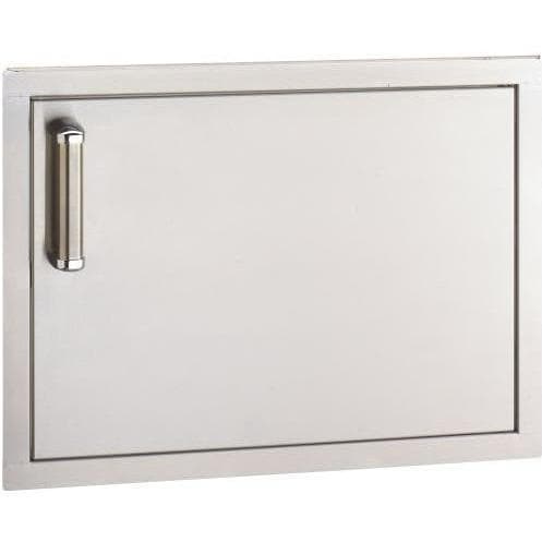 Fire Magic 3598-DL 20 4.0 Cu. Ft. Premium Left Hinge Compact Refrigerator  - Stainless Steel Door/Black Cabinet